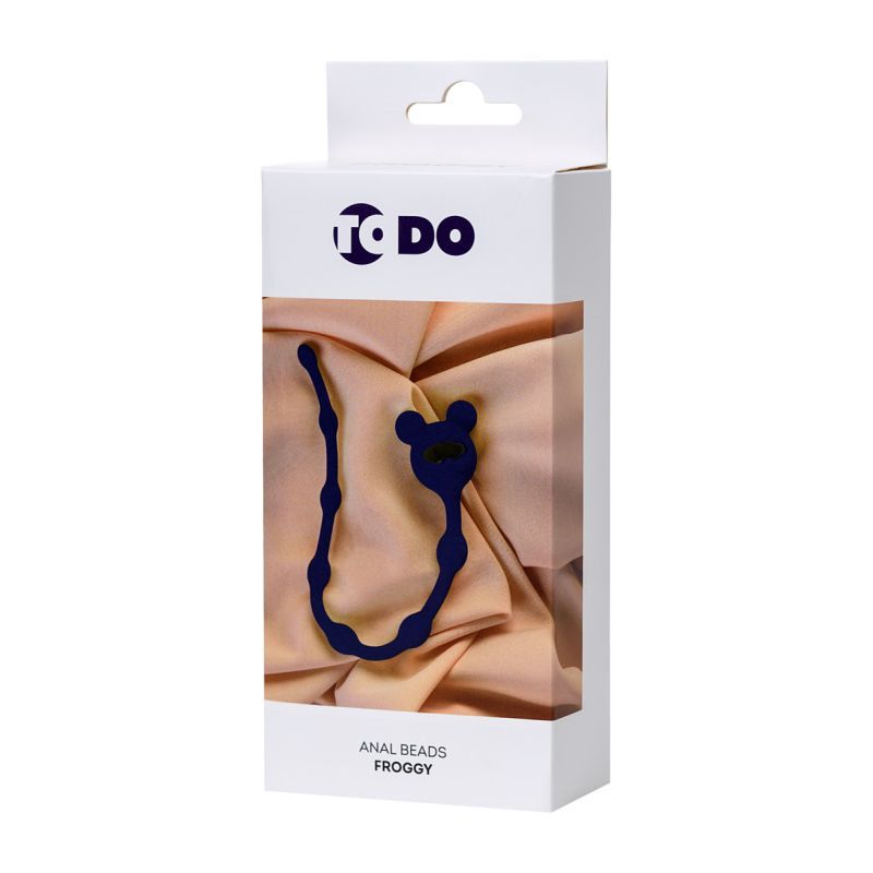 Todo Navy Blue Froggy Anal Chain - 27.4 cm