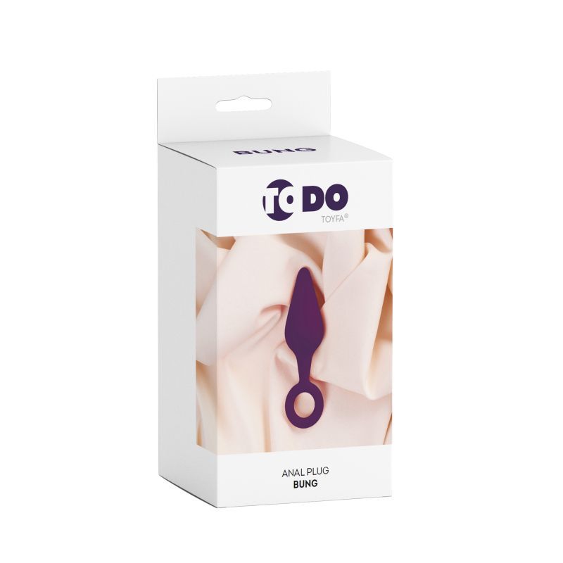 Todo Violet Silicone Anal Plug - 8 cm for Beginners