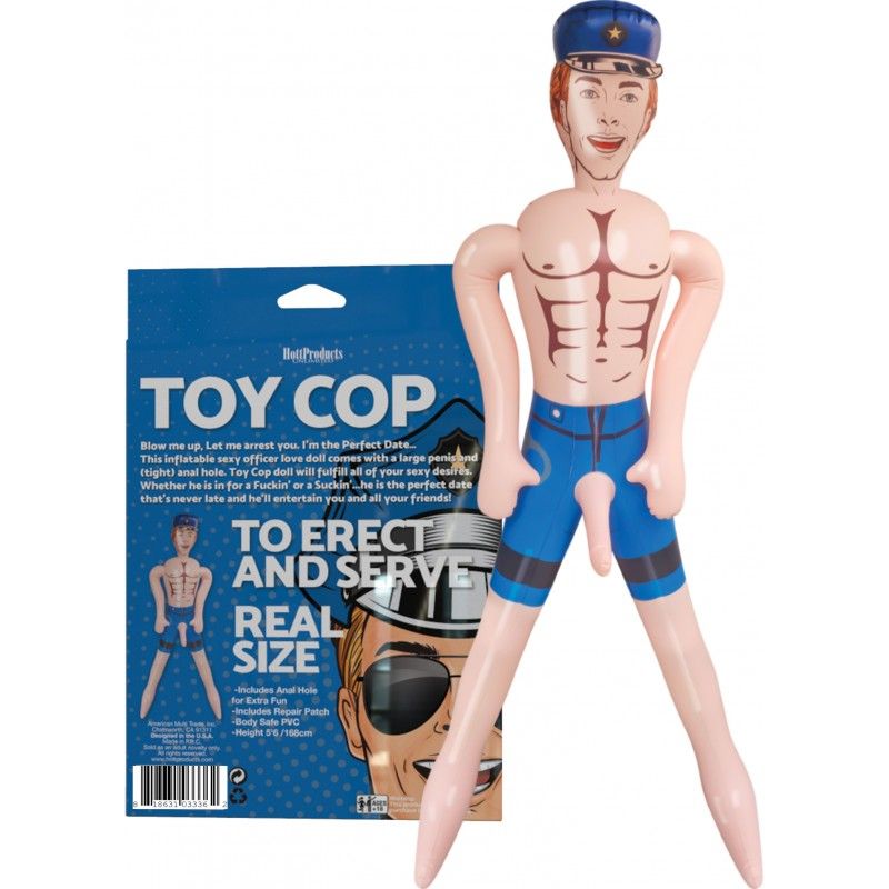 Hott Products Inflatable Top Cop Doll - Fun Adult Toy