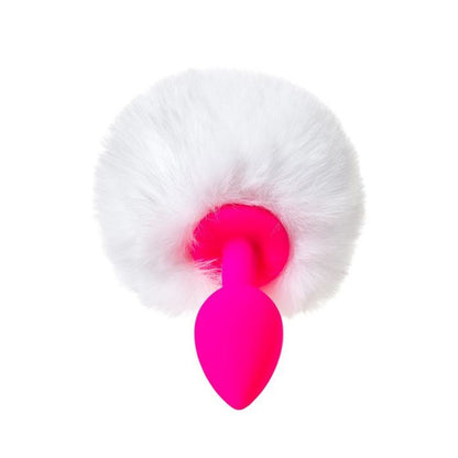 Todo Sweet Bunny Tail Anal Plug - White and Pink