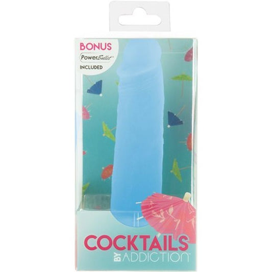 Addiction Cocktails Dildo Blue Lagoon 5.5In Silicone