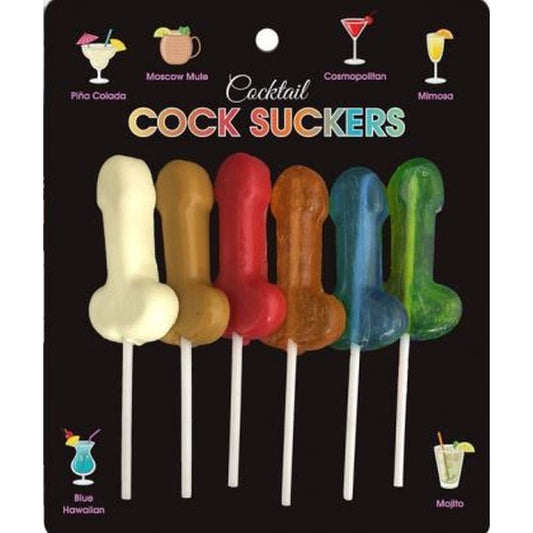 Kheper Games Cocktail Suckers - 6 Adult-Themed Lollipops