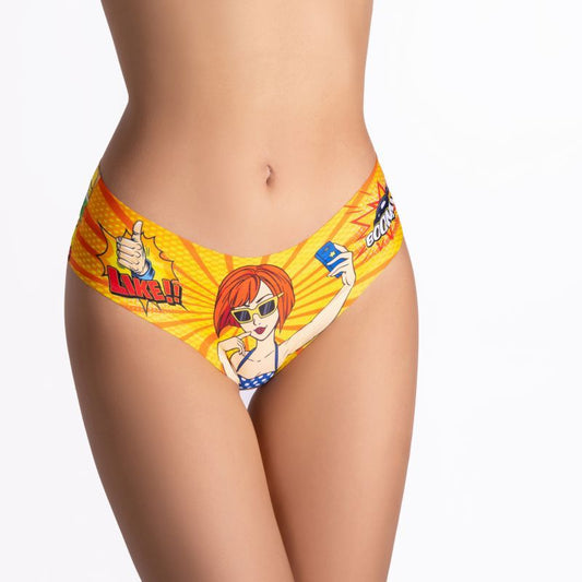 Comics Insta Girl Slip - Seamless Women’s Underwear - Small