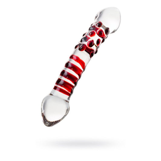 Sexus Glass Dildo - Red Delight 19Cm