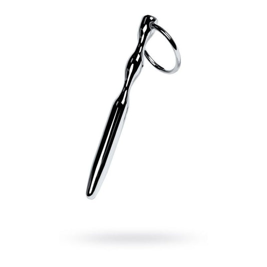 Metal Silver Bullet Urethral Plug with Rings