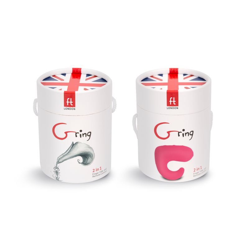 Gvibe Gring Neon Rose - Finger Vibrator and Remote Control