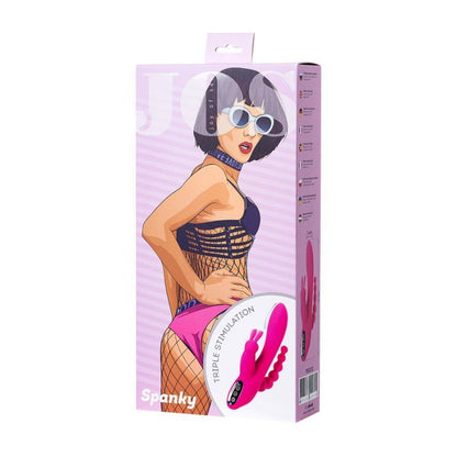 Jos Spanky Triple Stimulator - Pink, 7 Vibration Modes