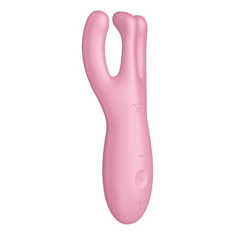 Satisfyer Threesome 4 Connect App Lay-On Vibrator - Pink