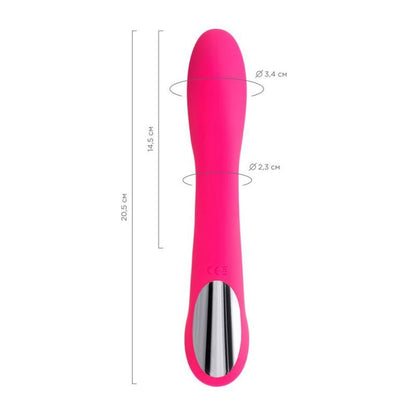 Jos Twig Slimline Vibrator - Soft Silicone, 5 Vibration Modes, Pink