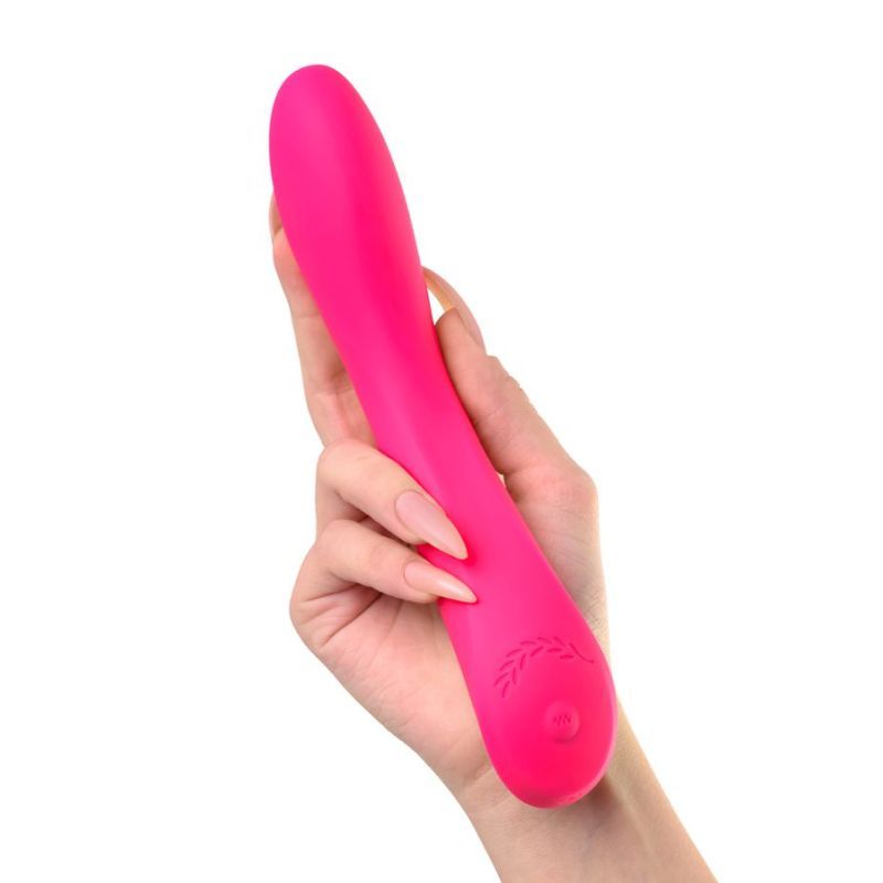 Jos Twig Slimline Vibrator - Soft Silicone, 5 Vibration Modes, Pink