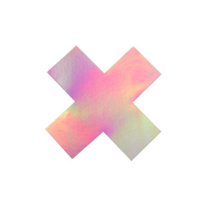 Peekaboo Pasties - Iridescent X Shape for Bold Fashion