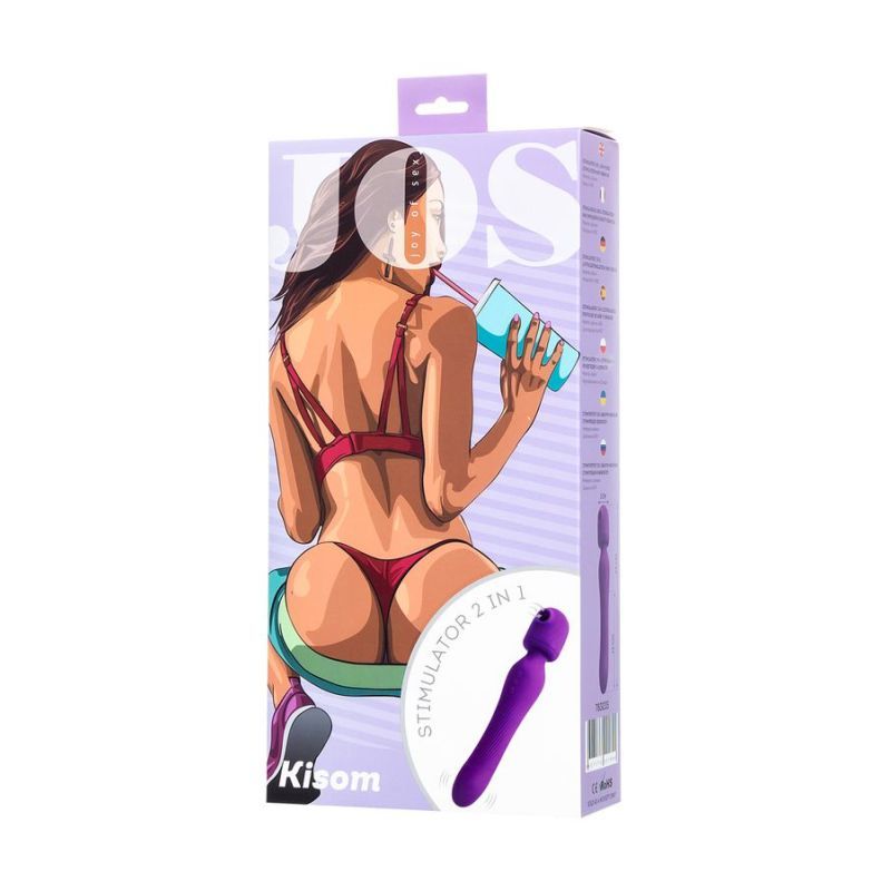Jos Kisom 2-in-1 Wand Massager & Air Pulse Stimulator - Violet