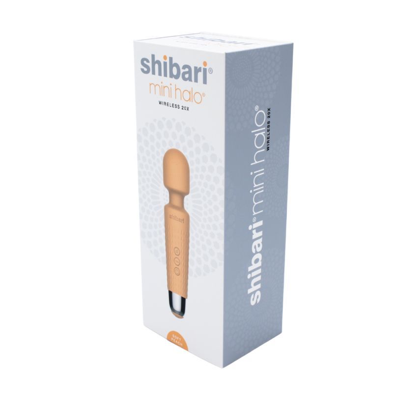Shibari Mini Halo Wireless Wand - 20X Peach