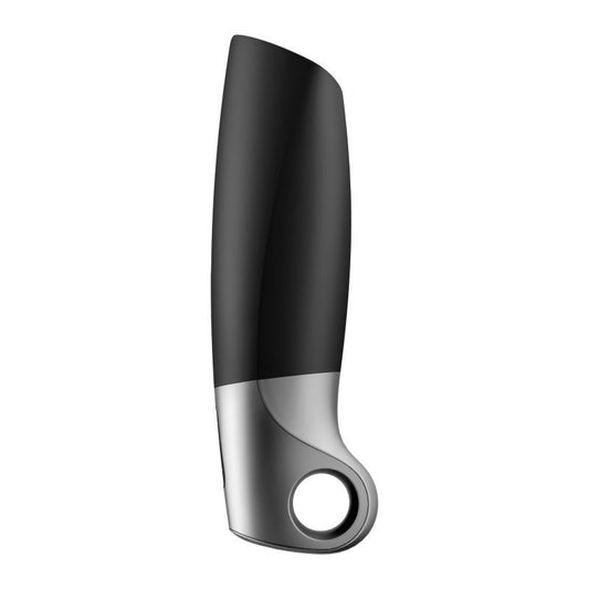 Satisfyer Power Masturbator - Black & Silver - 14 Vibration Modes