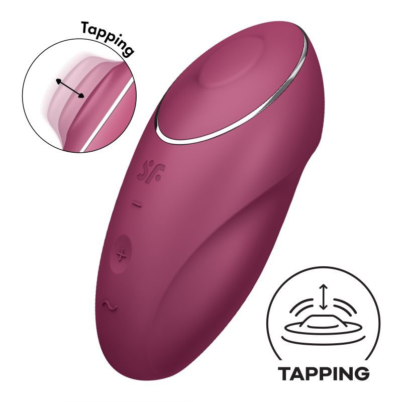 Satisfyer Tap And Climax 1 - Waterproof Red Vibrator