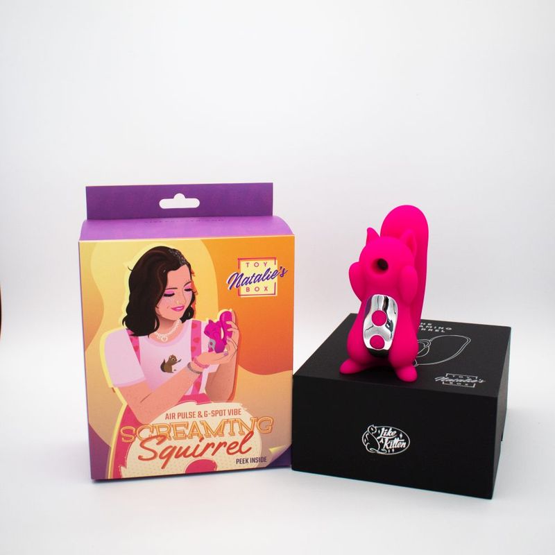 Juicy Screaming Squirrel Air Pulse G-Spot Vibrator - Dual Function
