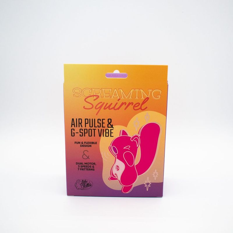Juicy Screaming Squirrel Air Pulse G-Spot Vibrator - Dual Function