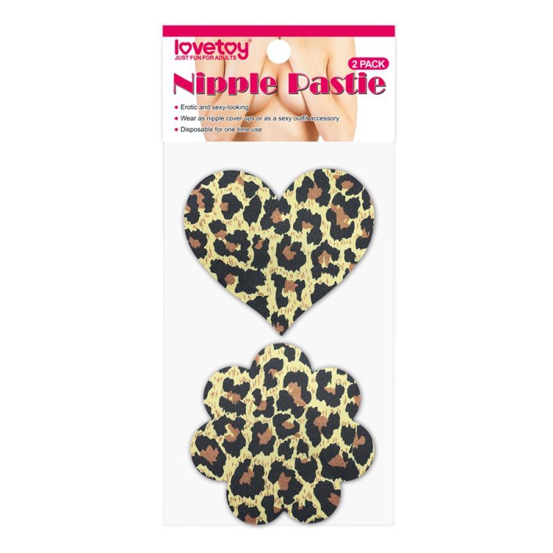 Lovetoy Fuck Me Nipple Pasties Twin Pack - Brown