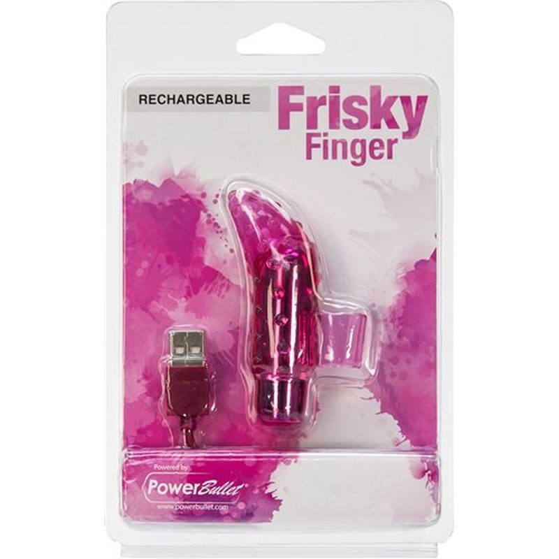 Powerbullet Frisky Finger Rechargeable Vibrator - Pink