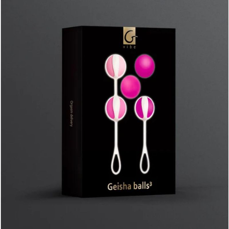 Gvibe Geisha Balls 3 - Sugar Pink - Pelvic Floor Trainer