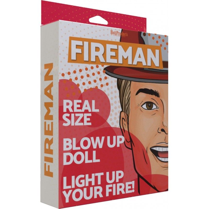 Hott Products Fireman Inflatable Doll - Adult Novelty