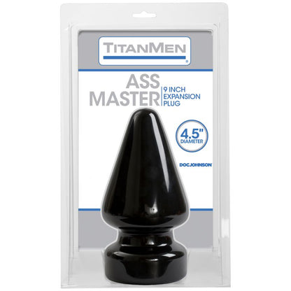 Titanmen Ass Master 4.5In Black - Dual-Density Anal Toy