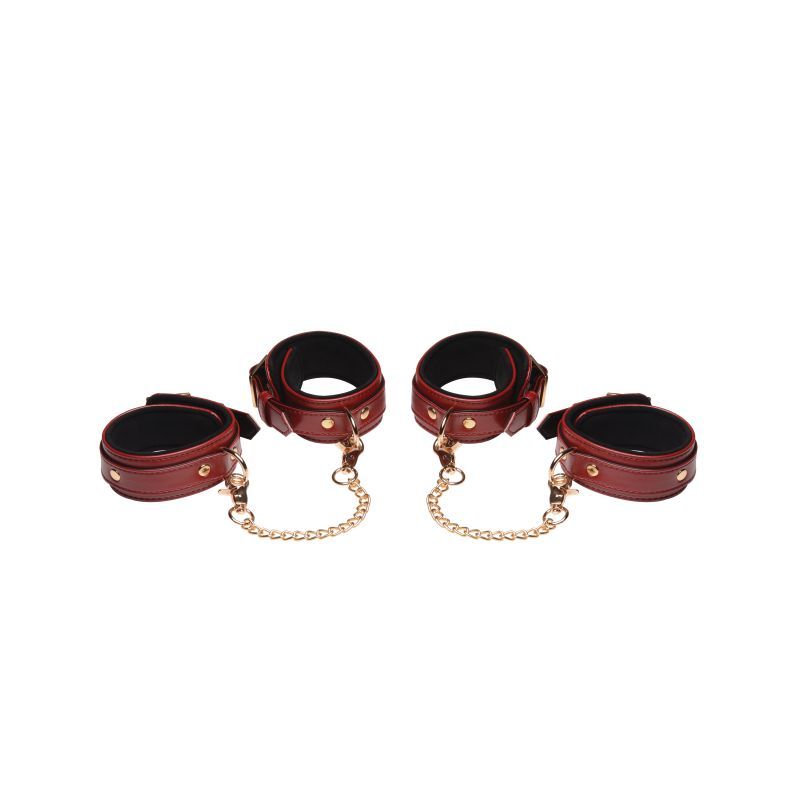 Master Series 6-Piece Bondage Set - Burgundy
