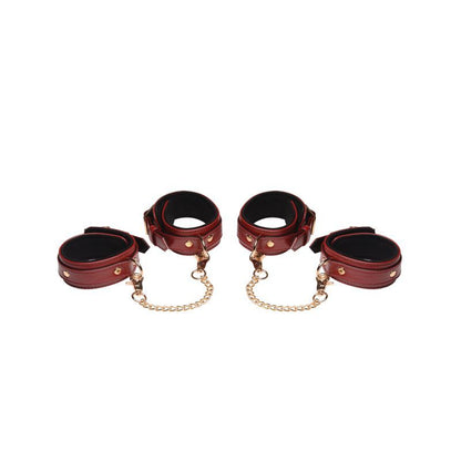 Master Series 6-Piece Bondage Set - Burgundy