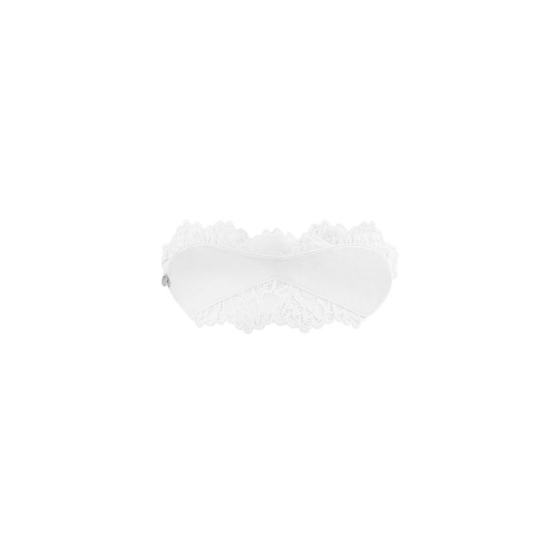 Obsessive Amor Blanco Eye Mask - Elegant Satin and Lace