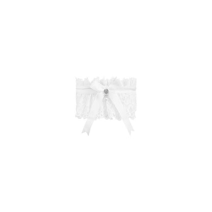 Obsessive Amor Blanco White Lace Garter for Bridal and Intimate Wear