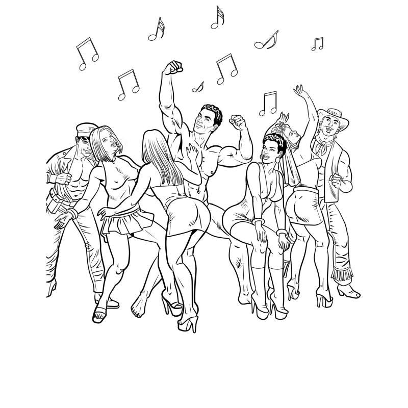 Bachelorette Party Colouring Book - Fun Adult Activity