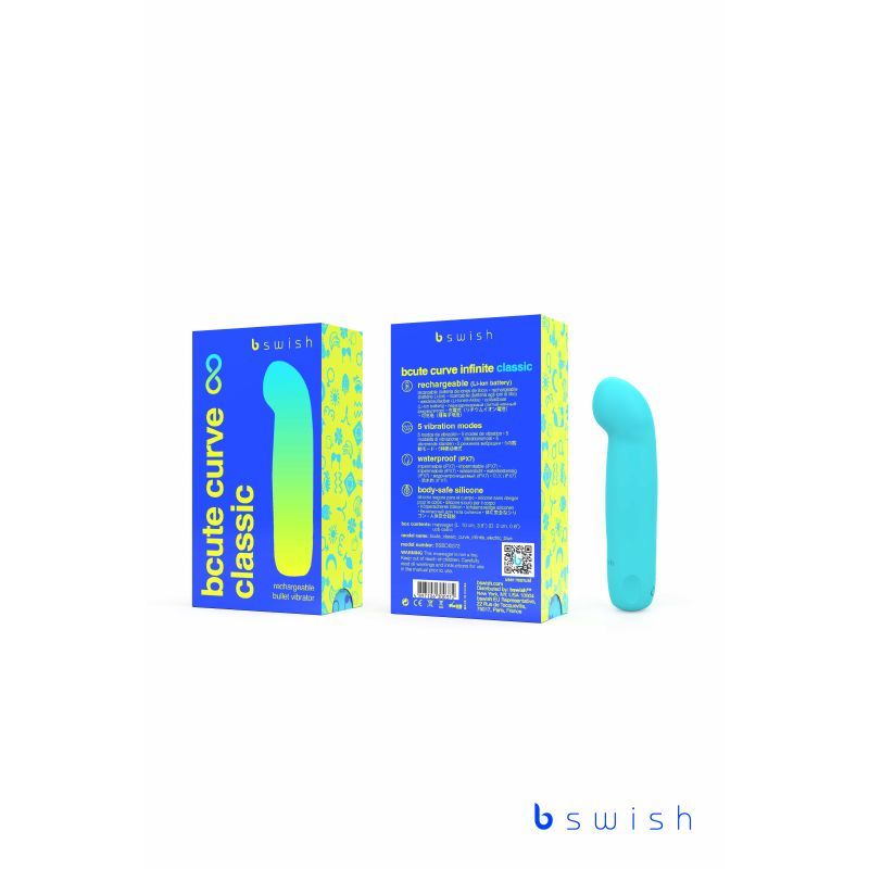 Bswish Bcute Curve Infinite Classic Vibrator - Electric Blue