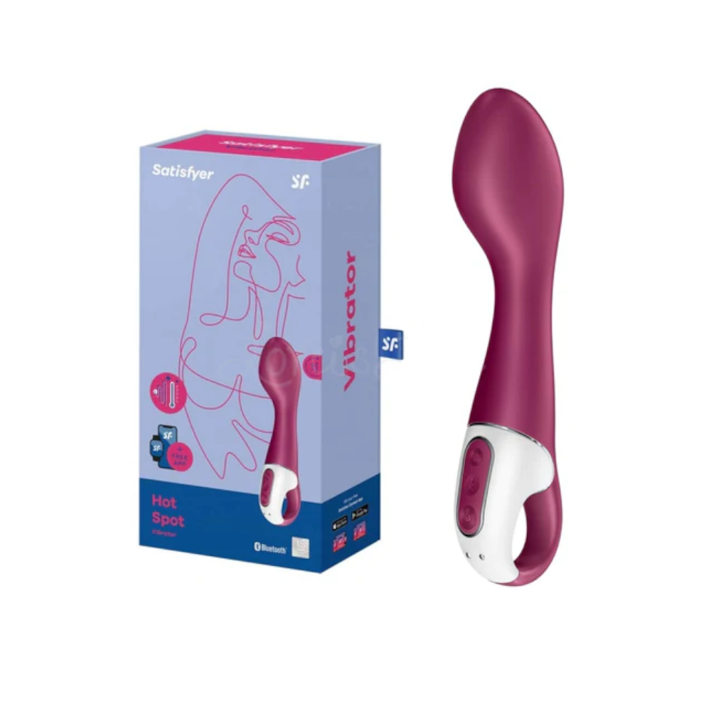 Satisfyer Hot Spot Warming G-Spot Vibrator - Berry Pink
