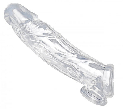Size Matters Realistic Clear Penis Enhancer - 8 Inches