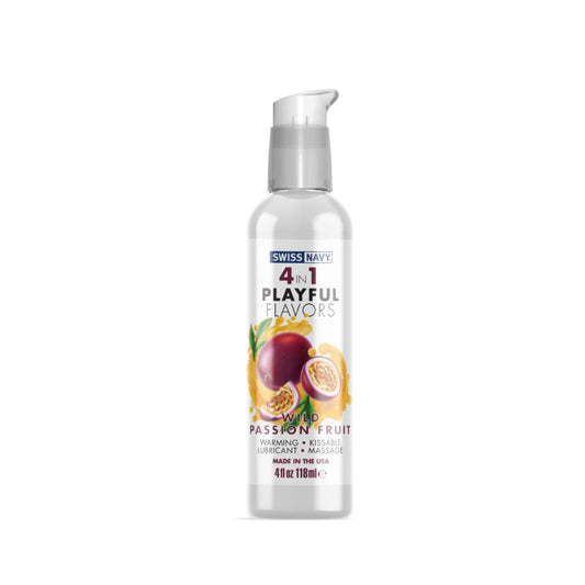 Swiss Navy 4-in-1 Playful Flavors - Wild Passion Fruit 4oz
