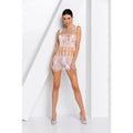 Passion Lingerie Body Dress Bs090 Black - White - SuperSaverAU - view 1