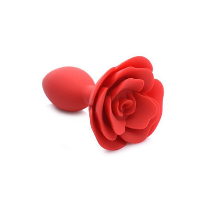 Booty Bloom Silicone Rose Plug - Large Red