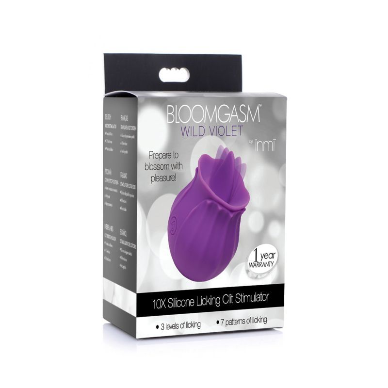 Bloomgasm Wild Violet 10X Licking Clitoral Stimulator