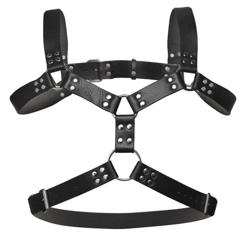 Strict 6 O-Ring Chest Harness - Vegan Leather