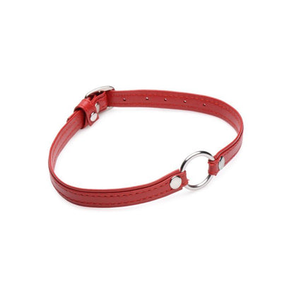 Master Series Fiery Pet Leather Choker - Red