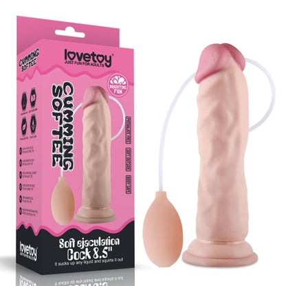 Lovetoy Soft Ejaculation Cock with Ball - 8.5 Inches