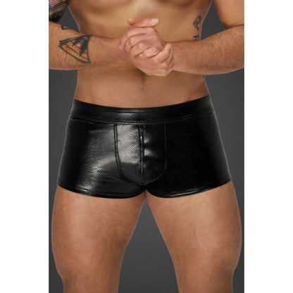 Noir Snake Wetlook Short Shorts Black Extra Large