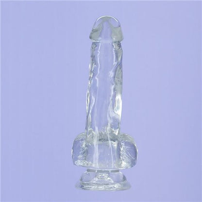 Addiction 8-Inch Crystal Dildo with Suction Cup - Clear