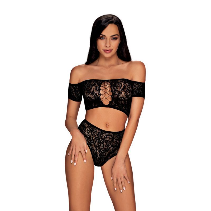Obsessive Inessita 2-Piece Lingerie Set - Black