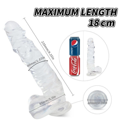 S-Hande Kennard Dong with Balls - Clear L