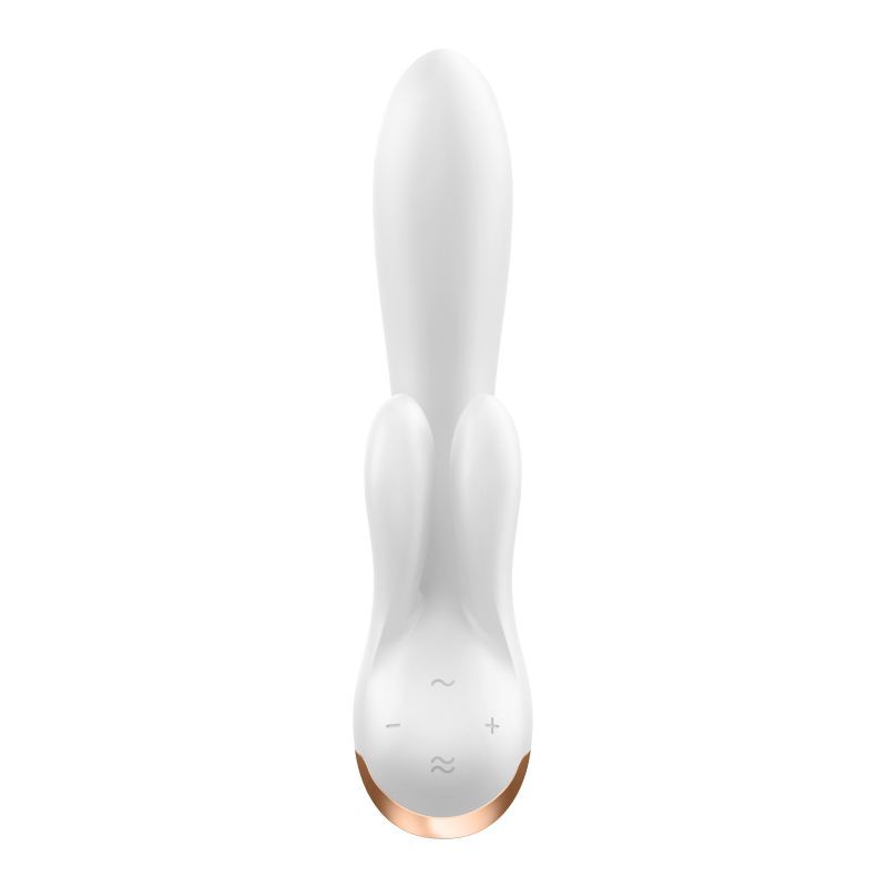 Satisfyer Double Flex App Rabbit Vibrator in White
