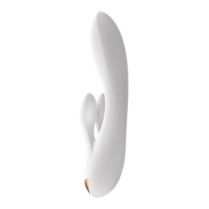 Satisfyer Double Flex App Rabbit Vibrator in White