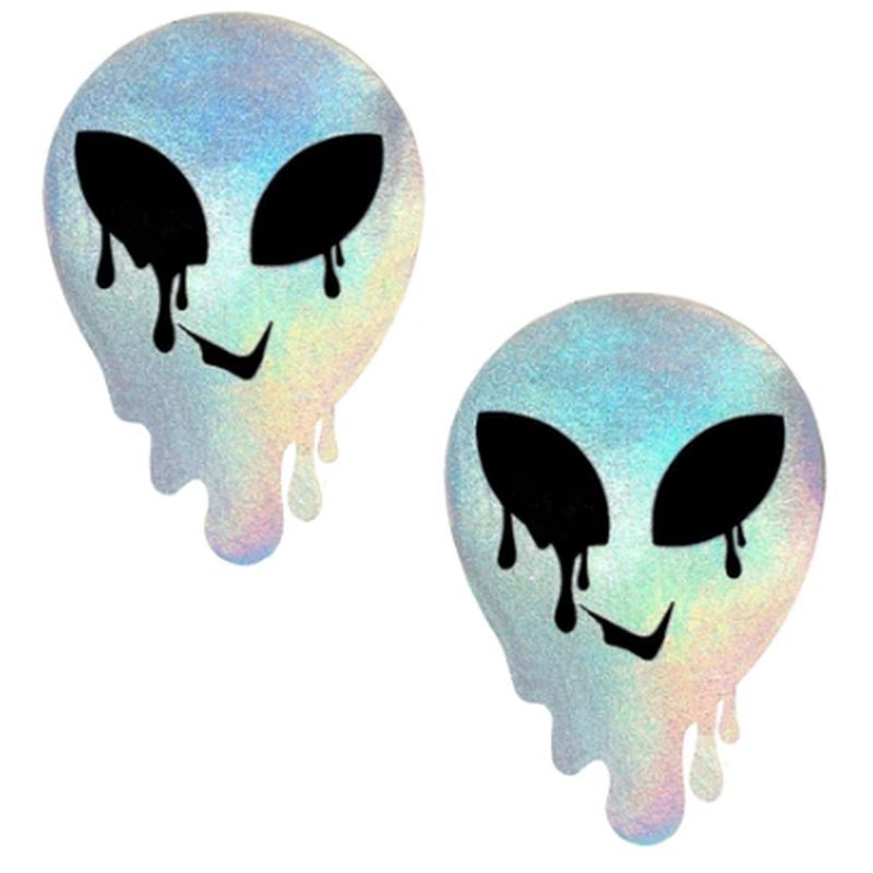 Neva Nude Holographic Melty Alien Pasties