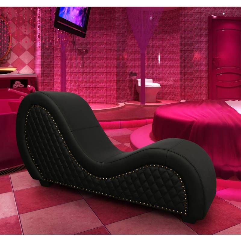 Daytona Kama Sutra Mebon Chaise Lounge - Black Studded