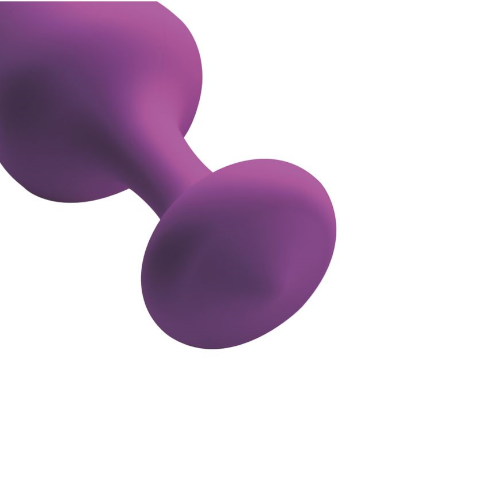 Frisky Purple Pleasures 3-Piece Silicone Anal Plug Set